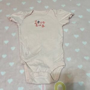 Carter's Pink Love Bug Bodysuit